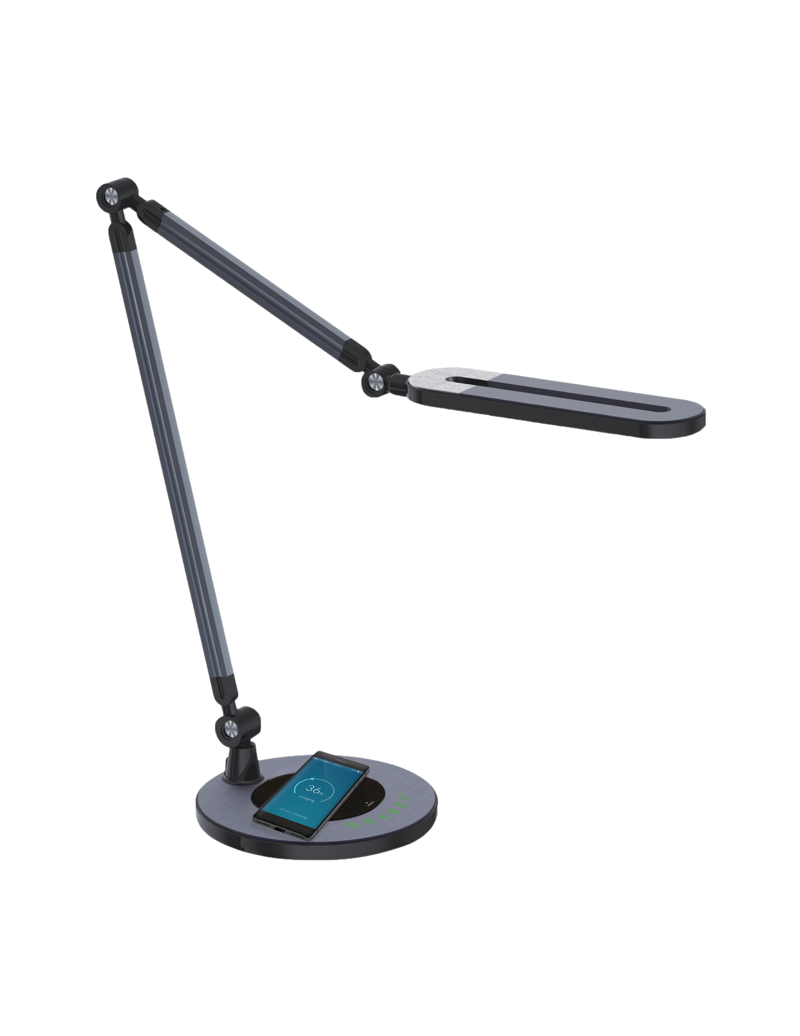 RDL-150QI/ Swing Arm LED Desk Lamp with Wireless Charging